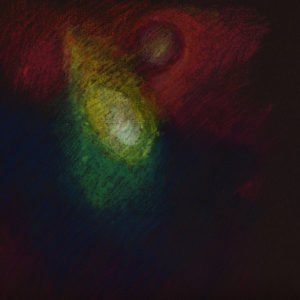 comet-2-oil-pastel-on-tinted-paper