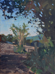 Open Field oil, Oct 2021 plein air painting